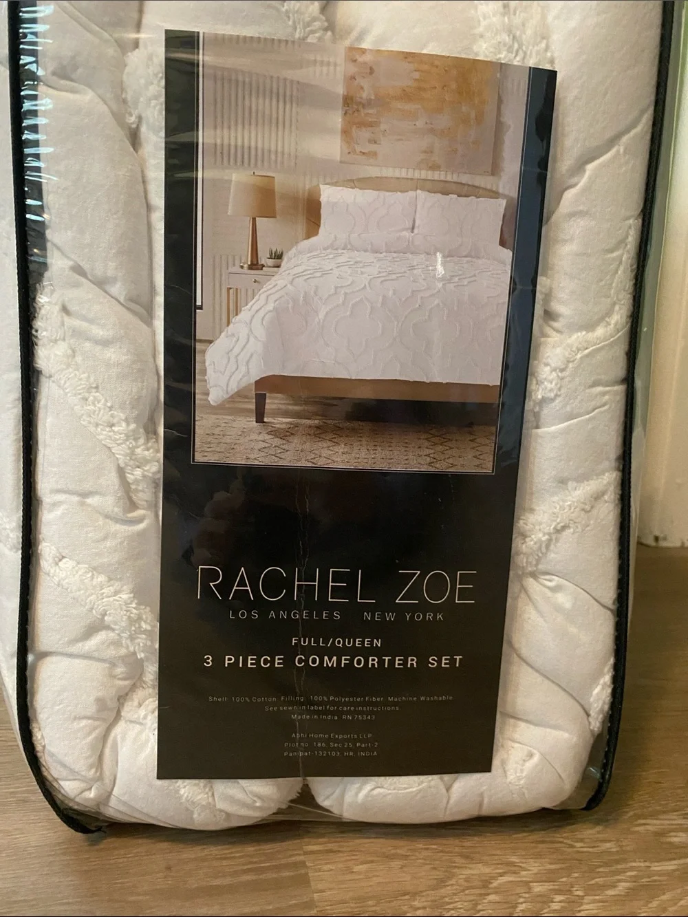 New White Comforter Rachel Zoe Set - 3 Pieces